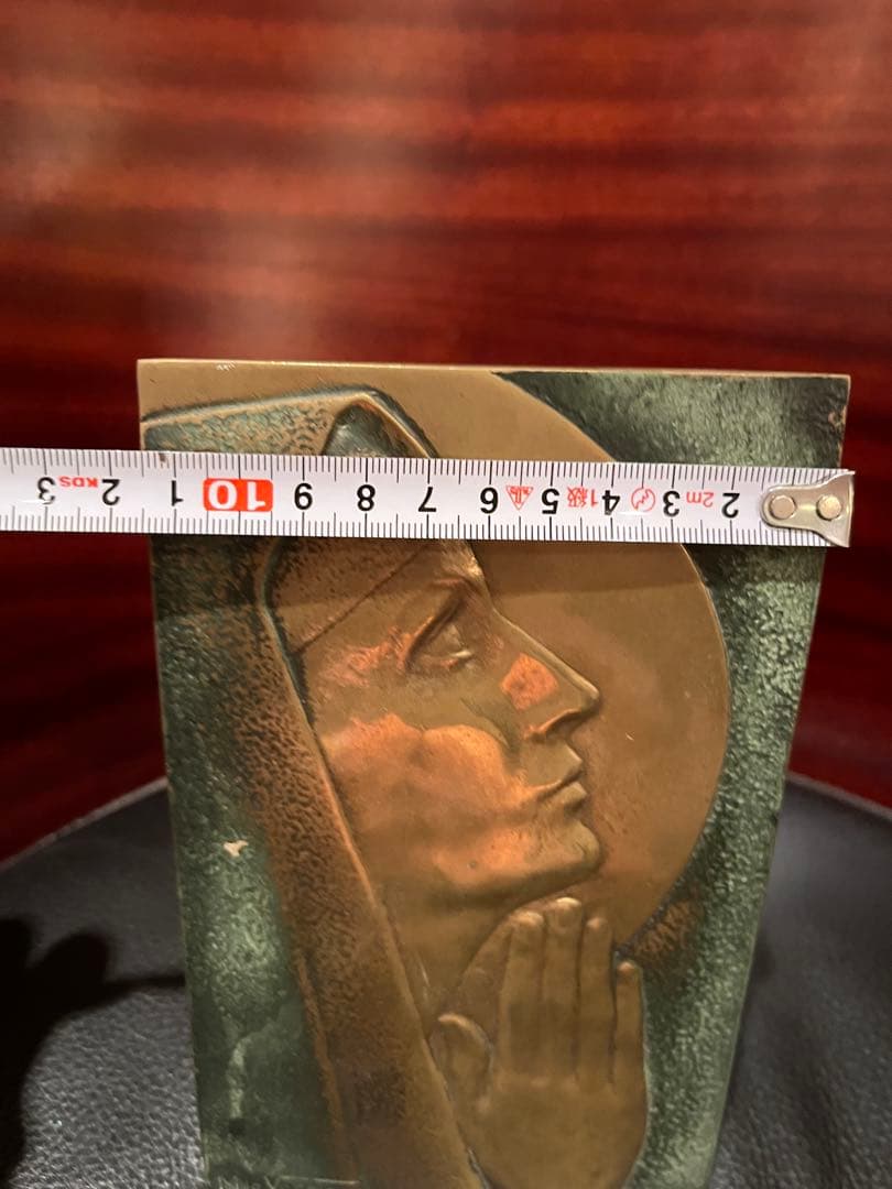 フランスアンティーク　ブロンズ　マリア像