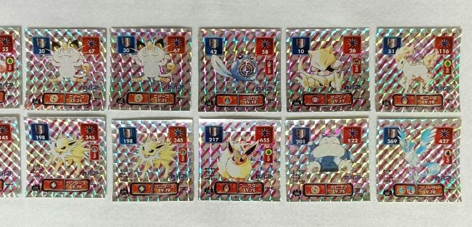 【アマダ】 初代 ポケモン最強シール列伝 71枚セット ミュウ