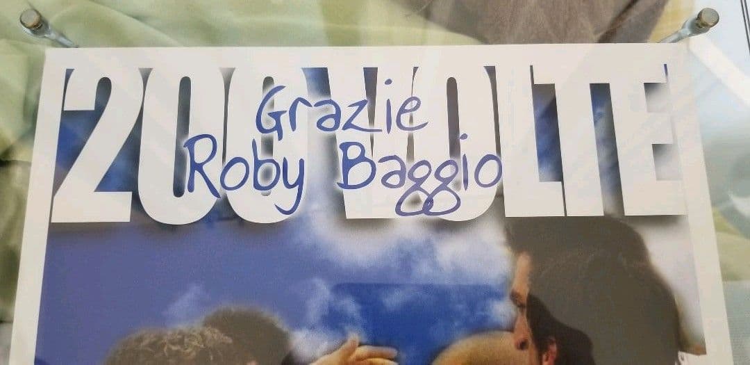 ロベルト・バッジョ　ロベルト・バッジオ　バッジョ　バッジオ　直筆サイン　サイン