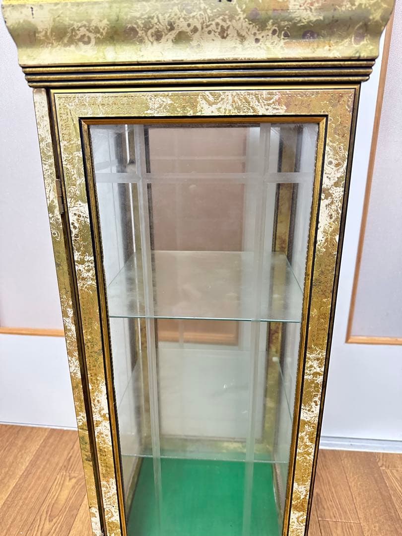 イタリア家具 ガラスショーケース 飾り棚 アンティーク ビンテージ ヴィンテージ