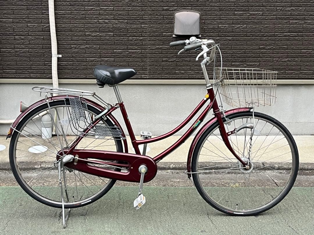 き*か様 中古LEDオート内装3段変速自転車【日本製】26インチ★ワインレッド