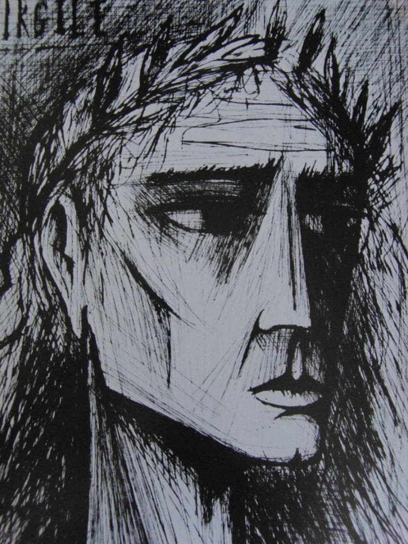 ベルナール・ビュッフェ【Virgile】希少な額装用画集より、厳選、新品額装