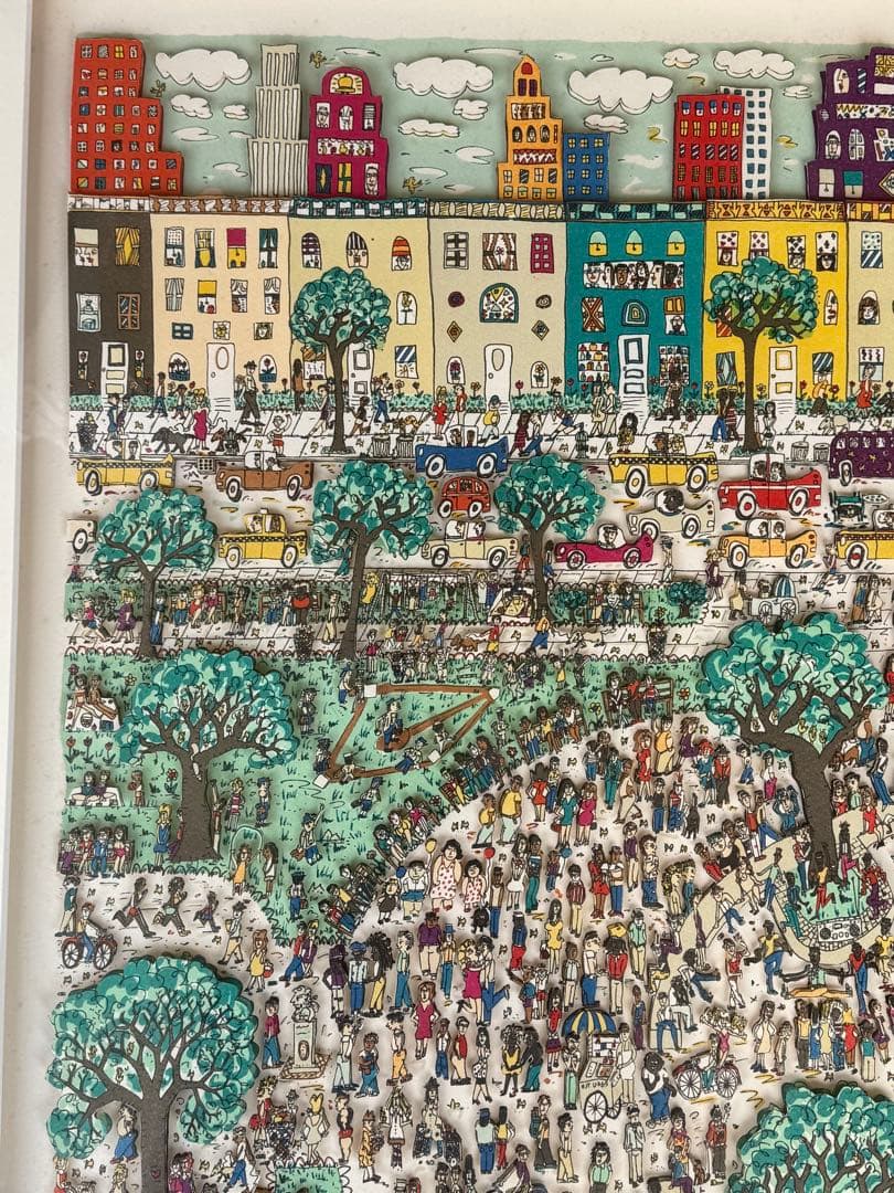 James Rizzi ジェームス•リジィ　3D シルク　アート