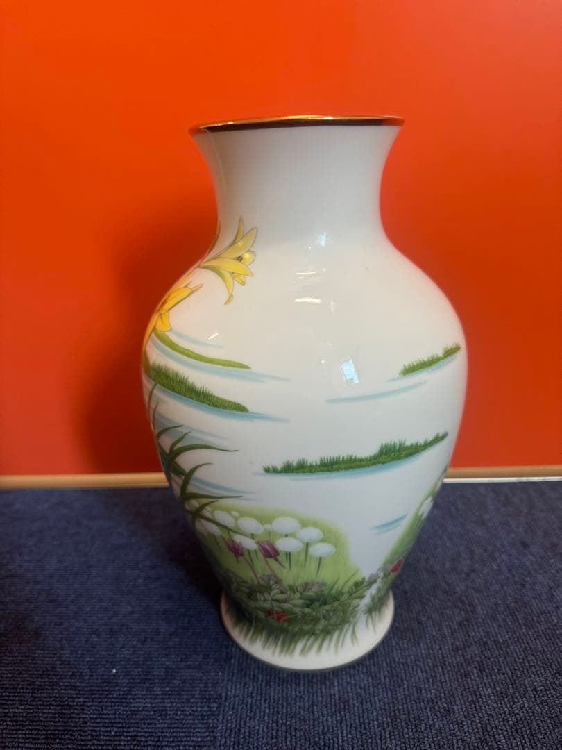 1631 原画　釧路湿原　花瓶