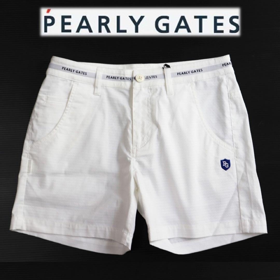 《パーリーゲイツ》未使用 ティー付き ストレッチショートパンツ 1(W74)