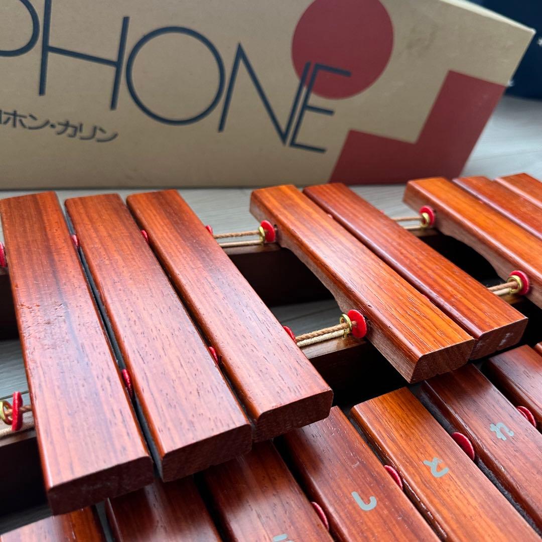 【美品】KAWAI シロホン カリン 卓上木琴 30音