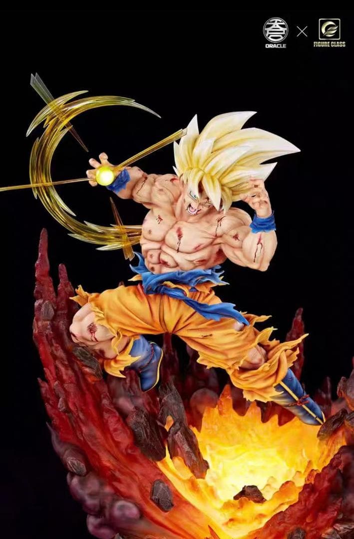 ドラゴンボール 超サイヤ人 VS フリーザ 彫刻フィギュア ガレージキット