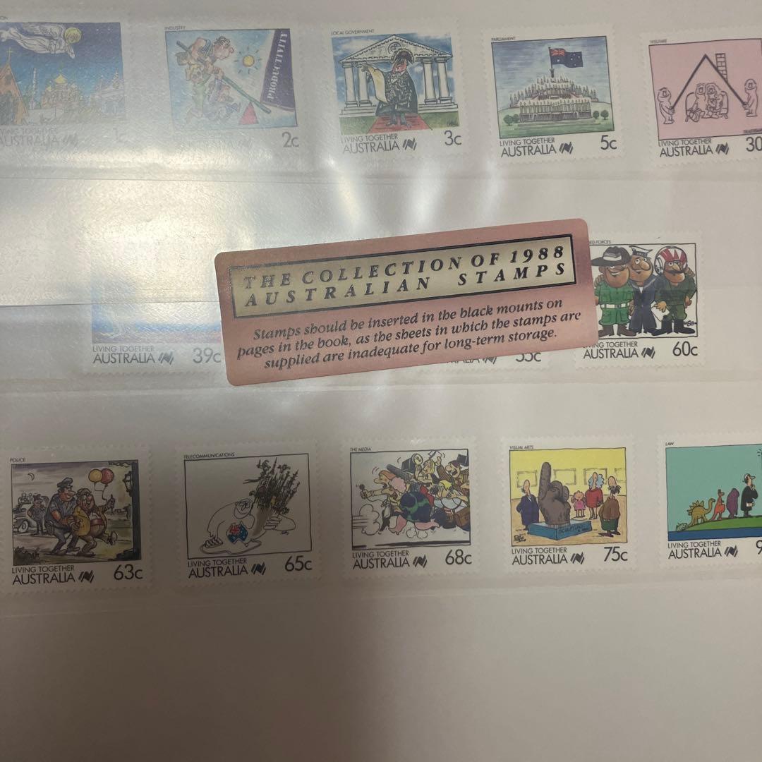 オーストラリア　スタンプとコレクションブック