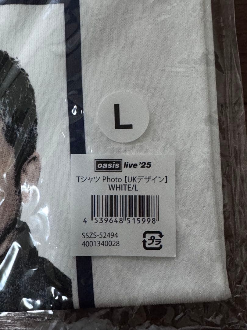 【新品未開封】oasis live'25 Tシャツ Photo UKデザイン L