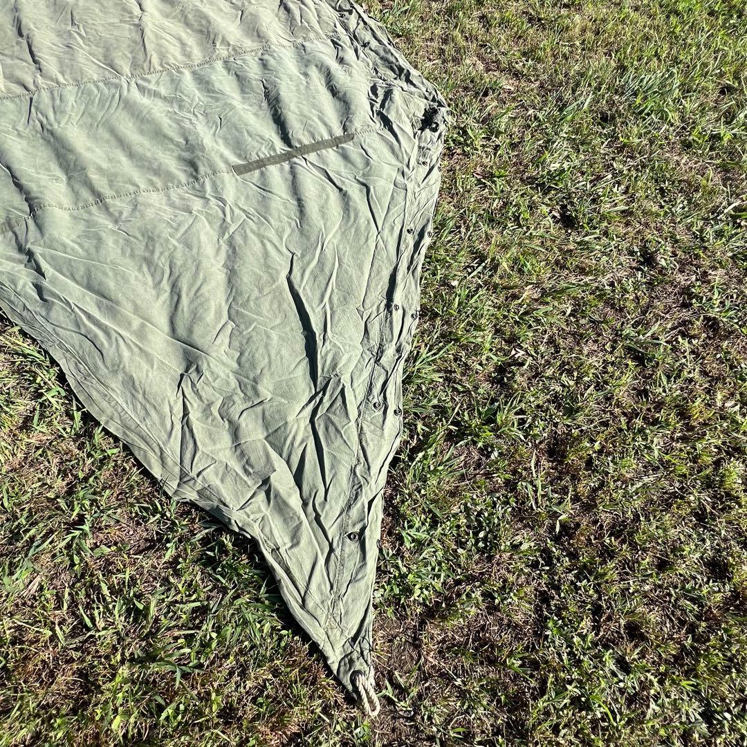 USパップテント YKKファスナー加工済み ポールセット