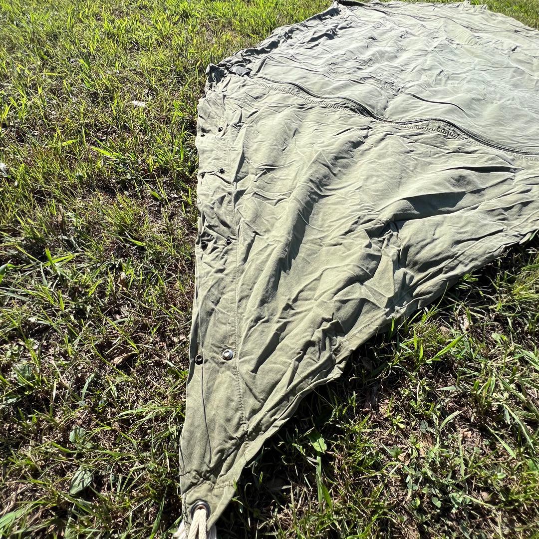 USパップテント YKKファスナー加工済み ポールセット