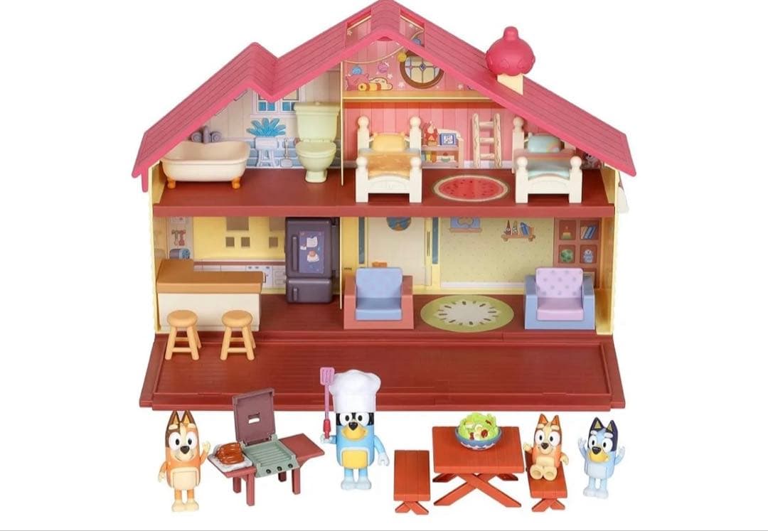 新品未使用【bluey ブルーイ】ドールハウス・フィギュア・家・輸入雑貨