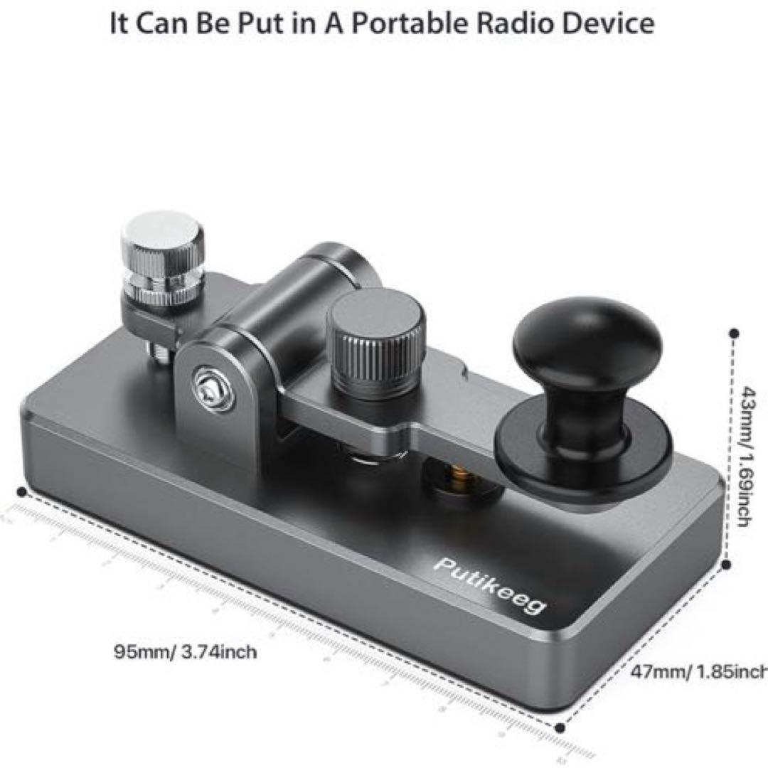 未使用）PUTIKEEG アマチュア無線 電鍵 パドル モールス信号