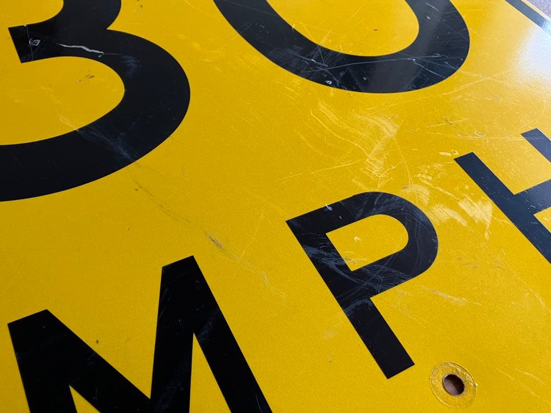 道路標識◆道路看板◆トラフィックサイン◆ロードサイン◆ストリート◆30MPH