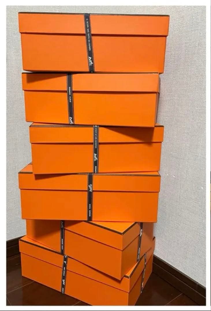 エルメス 15箱＋袋12枚＋リボン13箱のみ セット シューズボックス プレタ