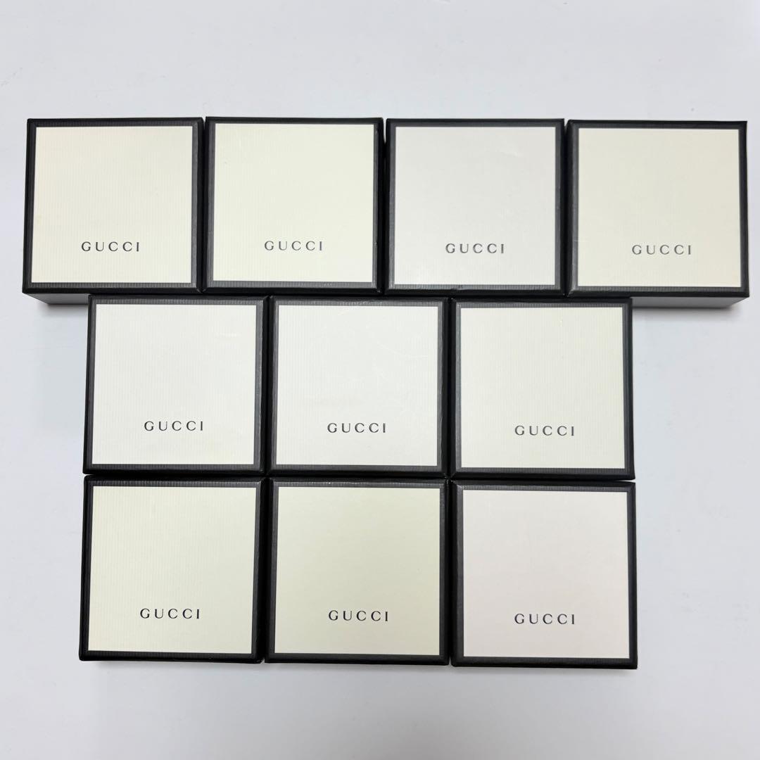 美品　グッチ　保存袋　空箱　10個セット　アクセサリー入れ 白