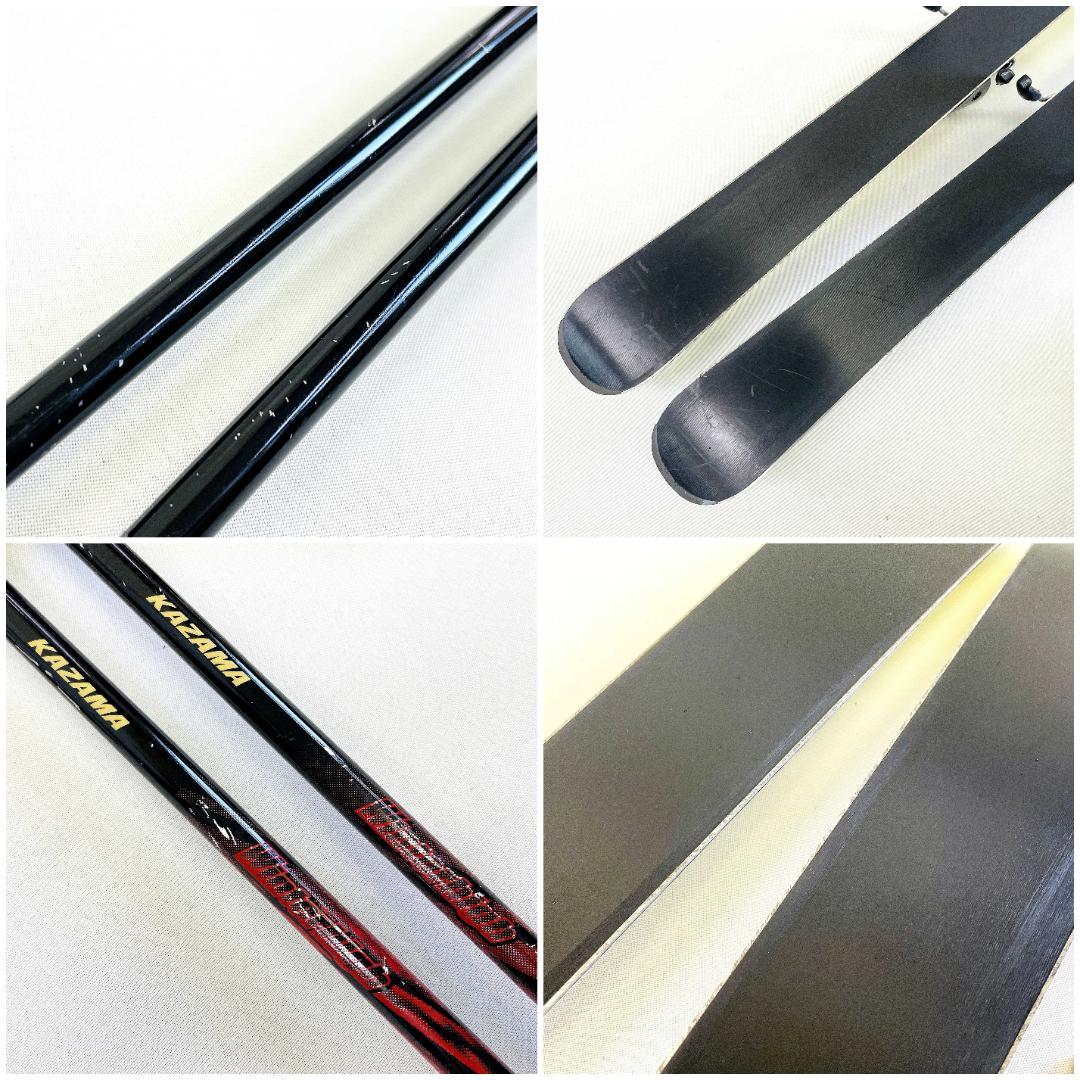 KAZAMA スキーセット 152cm ビンディング27.5〜31cm バッグ付