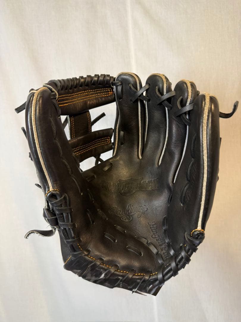 Rawlings 野球グローブ 黒 右投げ用　一般軟式　高級