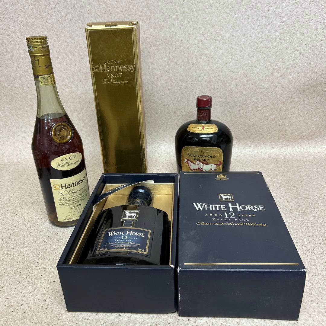 に*ん様 未開栓 3本 自宅保管 ホワイトホース 12年 750ml VSOP