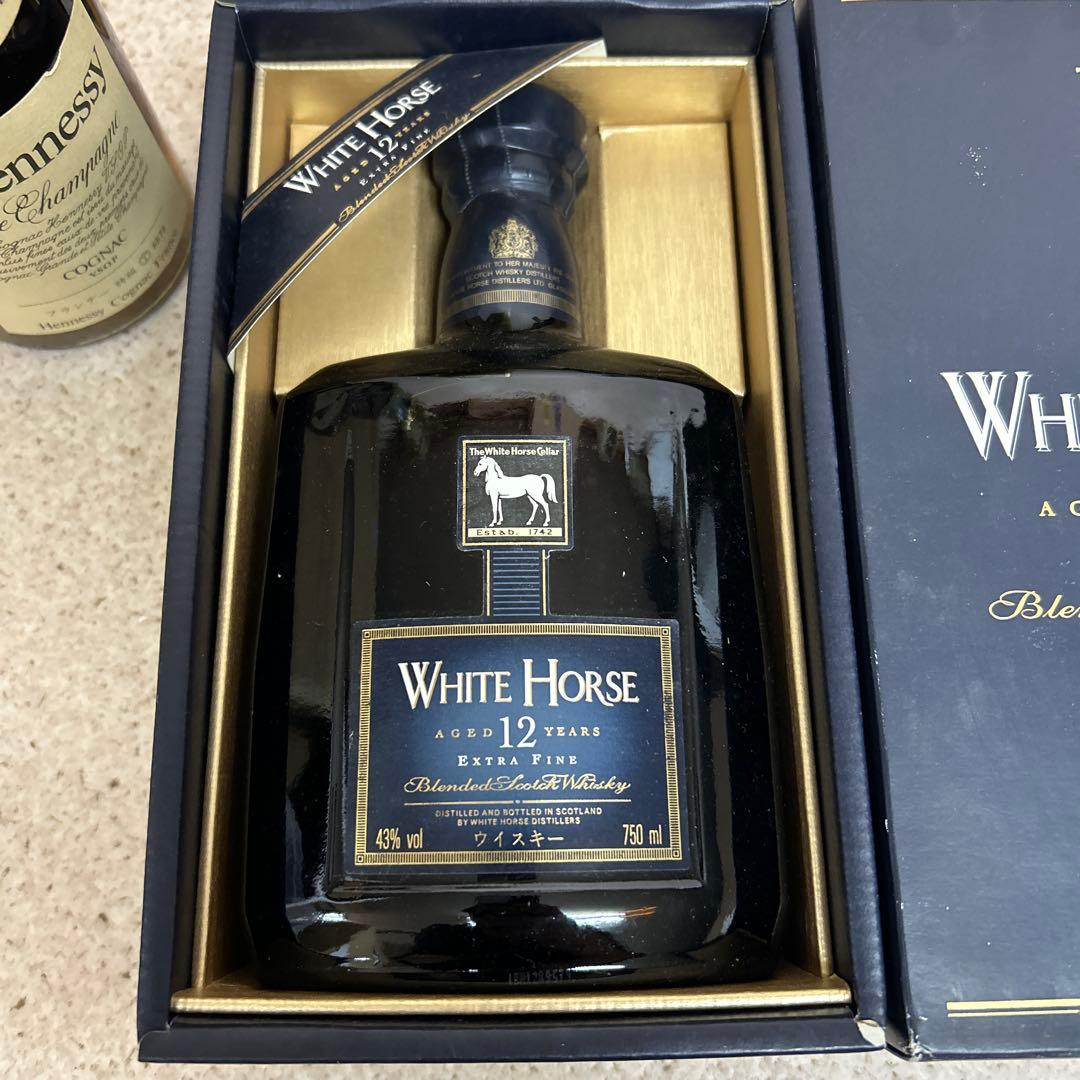 に*ん様 未開栓 3本 自宅保管 ホワイトホース 12年 750ml VSOP