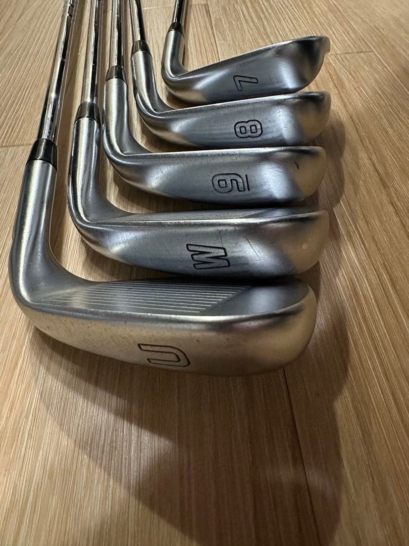i210 レフティ黒ドットPING アイアンセット 5本セット7.8.9.W.U