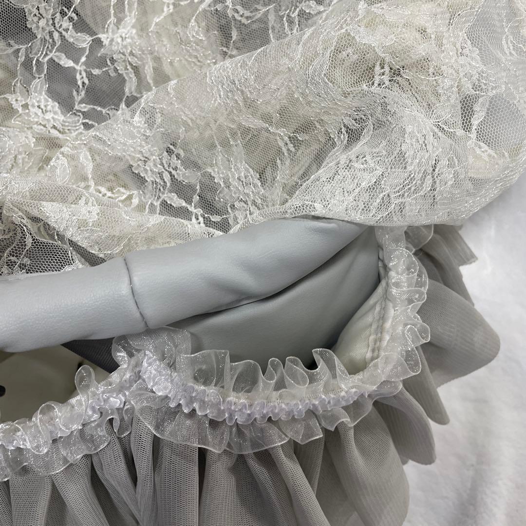 Kgrace フリル付きメッシュ キャリーバッグ Sサイズ