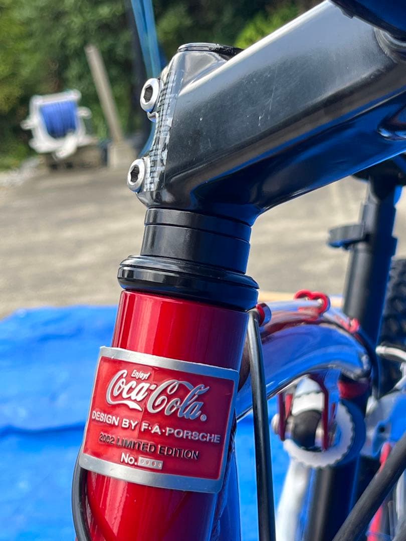 極美品2002ポルシェデザイン　コカコーラマウンテンバイク　ロゴ入り