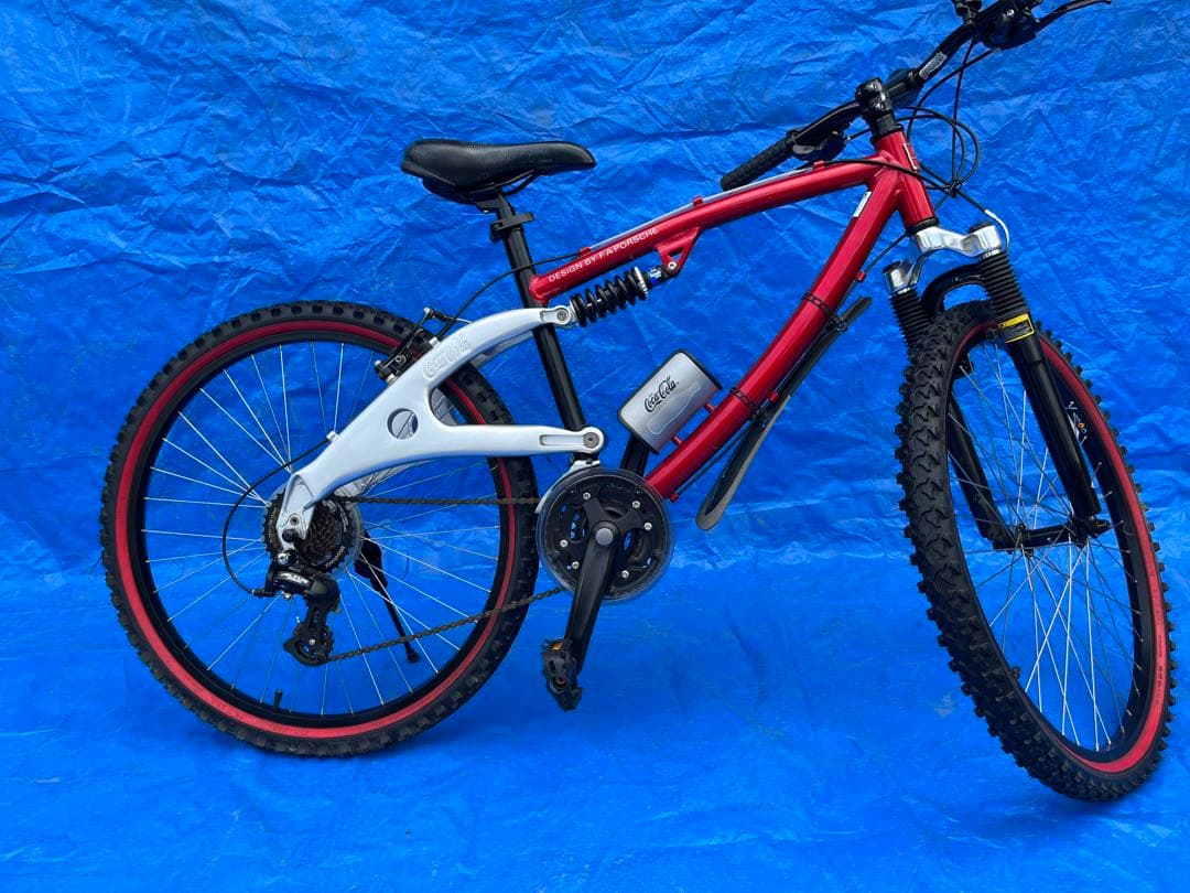 極美品2002ポルシェデザイン　コカコーラマウンテンバイク　ロゴ入り