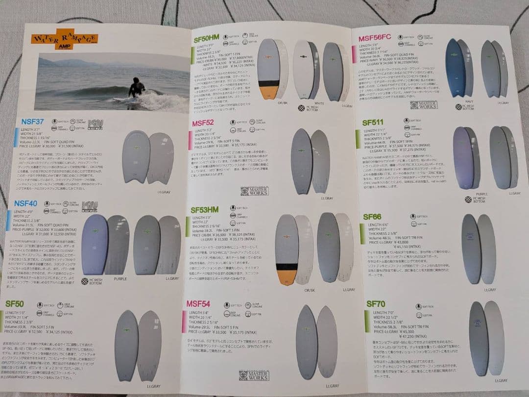 WATER RAMPAGE NSF37 サーフボード ボディボード ①