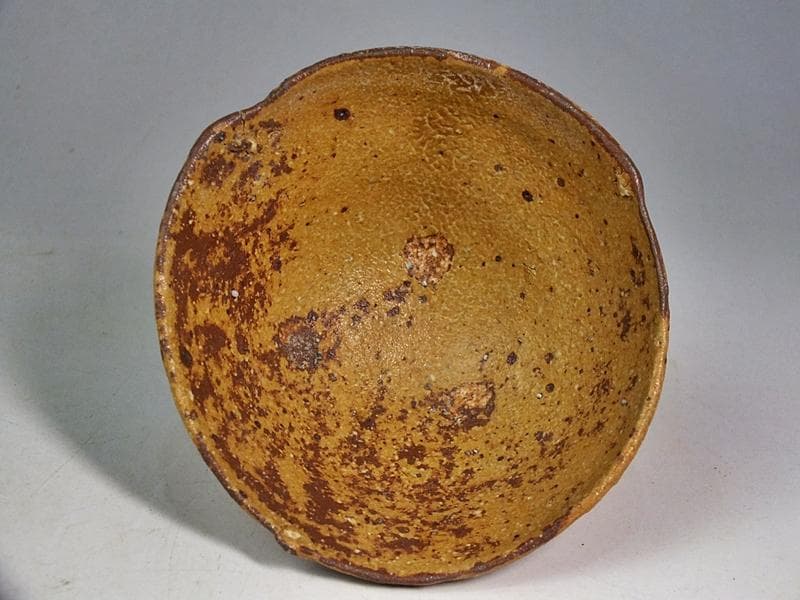 ☆細川護熙 作 伊羅保ぐい呑 共箱 *真贋保証* ☆A9