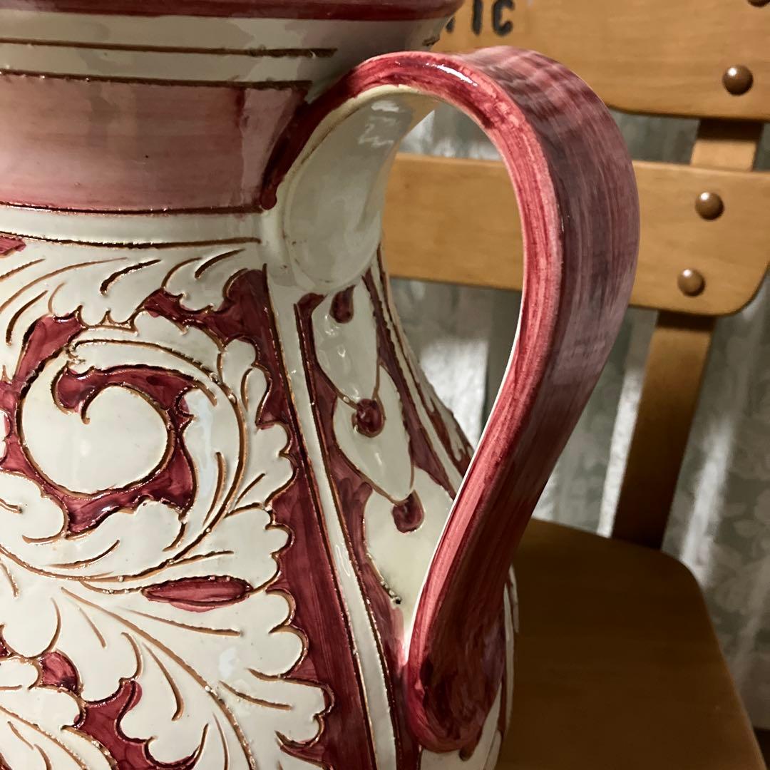 イタリア「セラミックパオリ」の水差し （底にＩＴＡＬＹ　６２９／３5のサイン）