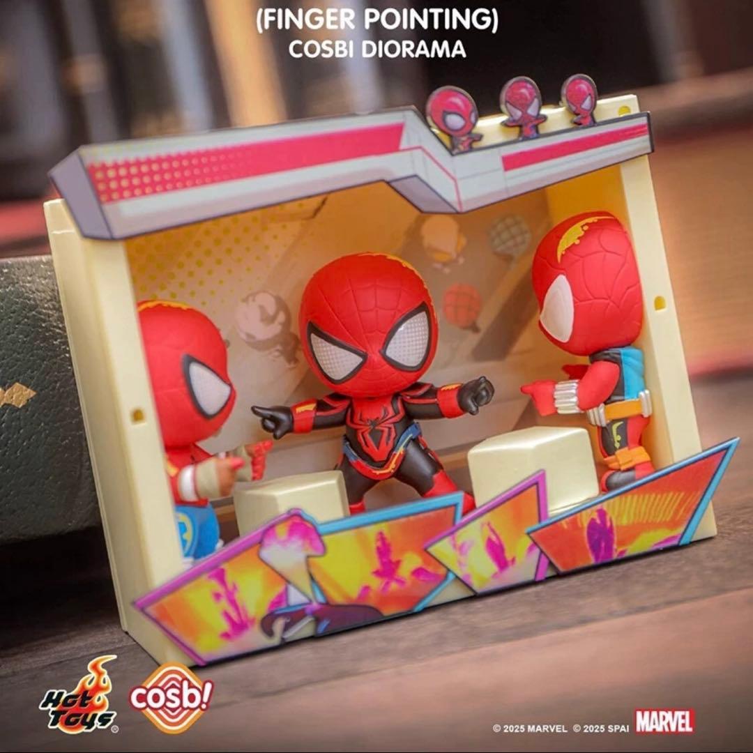 ホットトイズ　コスビコレクション　スパイダーマン 6体入り　未開封シュリンク付き