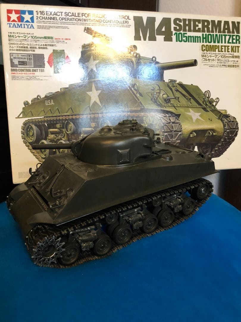 タミヤ1/16M4シャーマン コンピューターコントロールタンクキット説明書付き