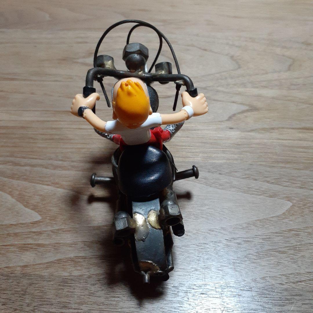 デジタル所さん⭐ハンドメイド メタルバイク アメリカンチョッパー インテリア置物