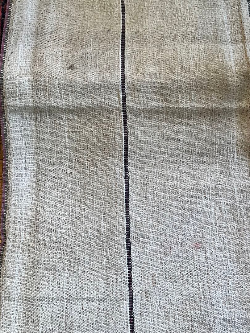 ミャンマー(旧ビルマ) チン族　片面縫い取り織り　肩掛け布　②