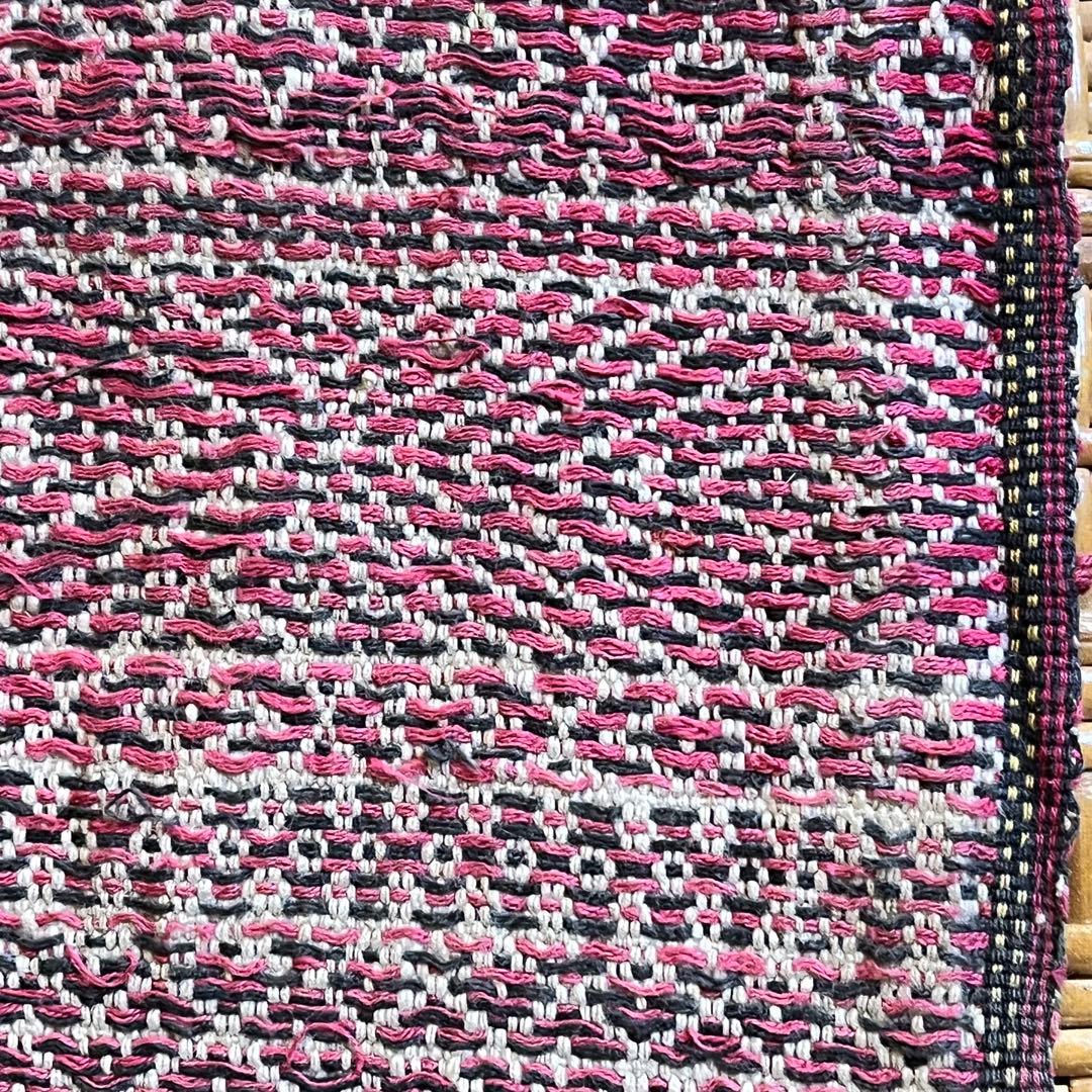 ミャンマー(旧ビルマ) チン族　片面縫い取り織り　肩掛け布　②