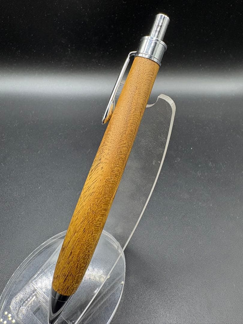 492御蔵島金桑　木軸シャーペン　ボールペン