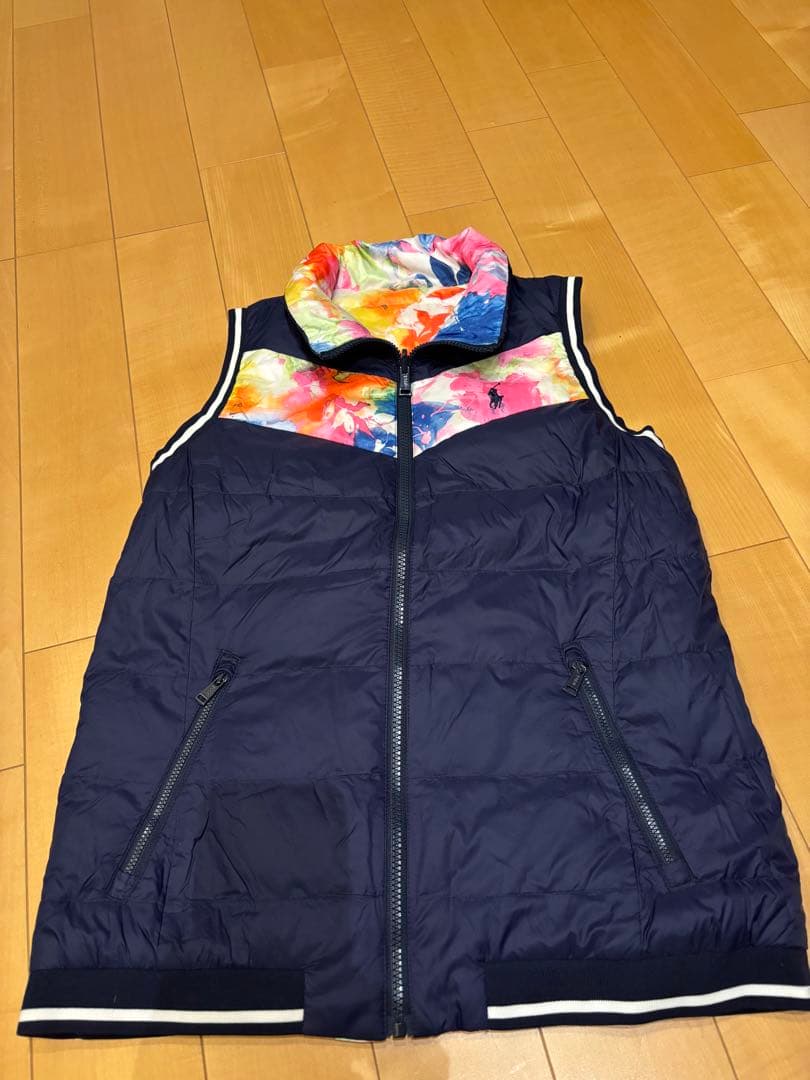 ラルフローレン　リバーシブル　ダウンベスト　サイズM