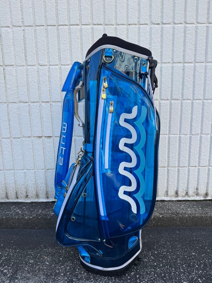MUTA marine EVEN コラボ　キャディバッグ　クリア　ゴルフバッグ