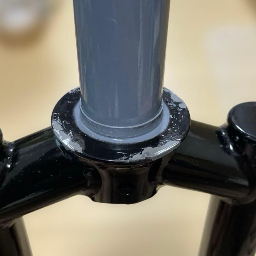 クロモリ製MTBフロントフォーク 肩下430mm 15x110mm 中古 訳あり