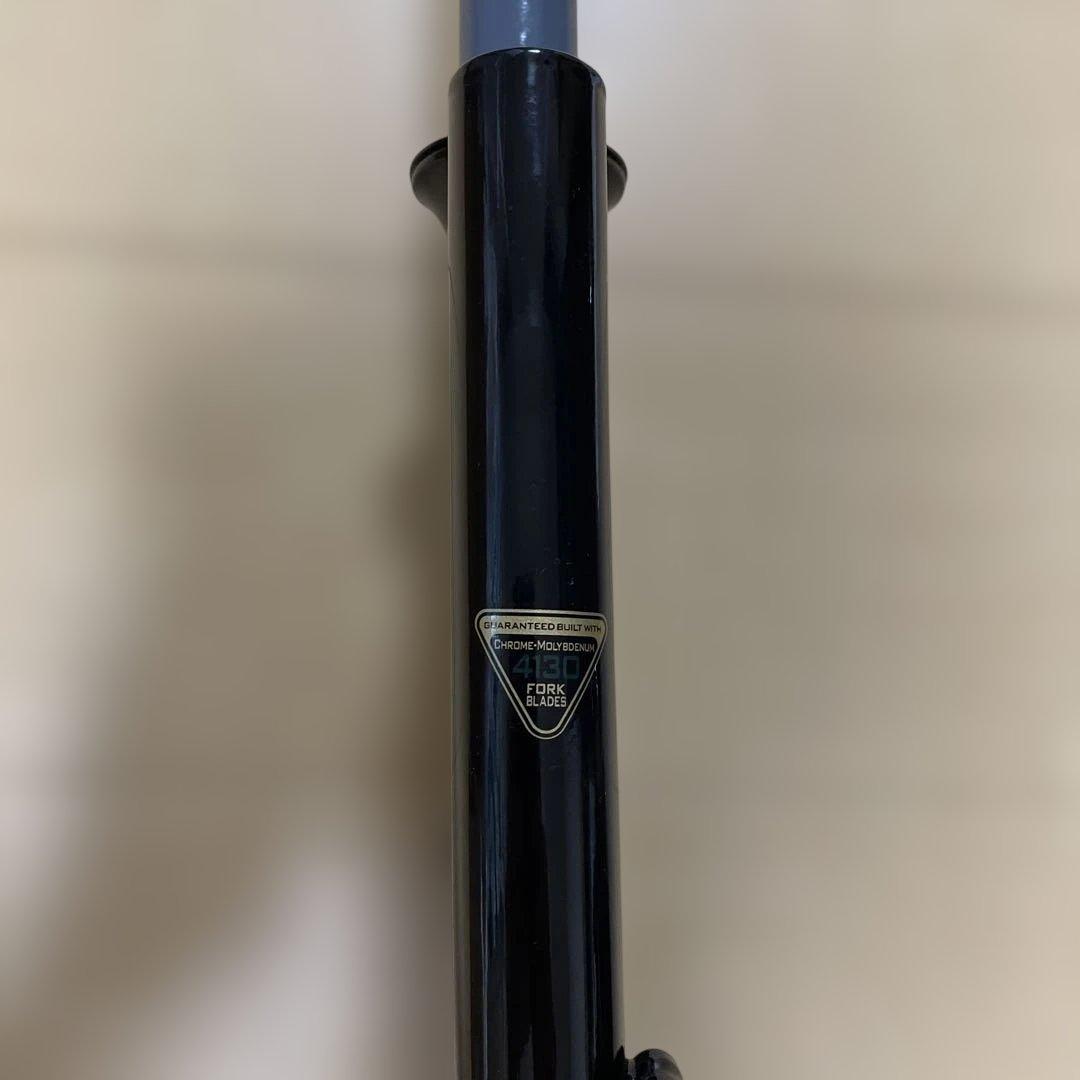 クロモリ製MTBフロントフォーク 肩下430mm 15x110mm 中古 訳あり