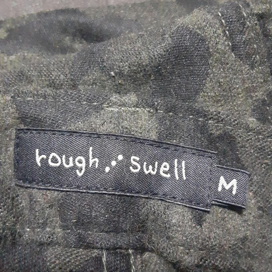 新品未使用 rough&swell ラフアンドスウェル　カモ柄迷彩　ウールパンツ