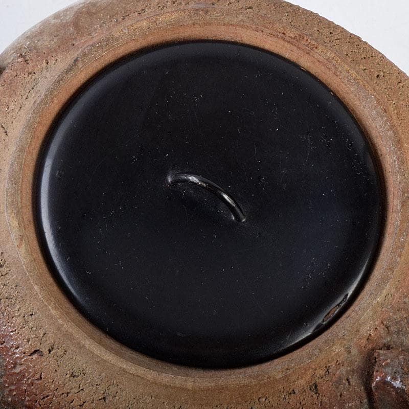 北大路魯山人作　信楽焼　水指　共箱　D　R9032B