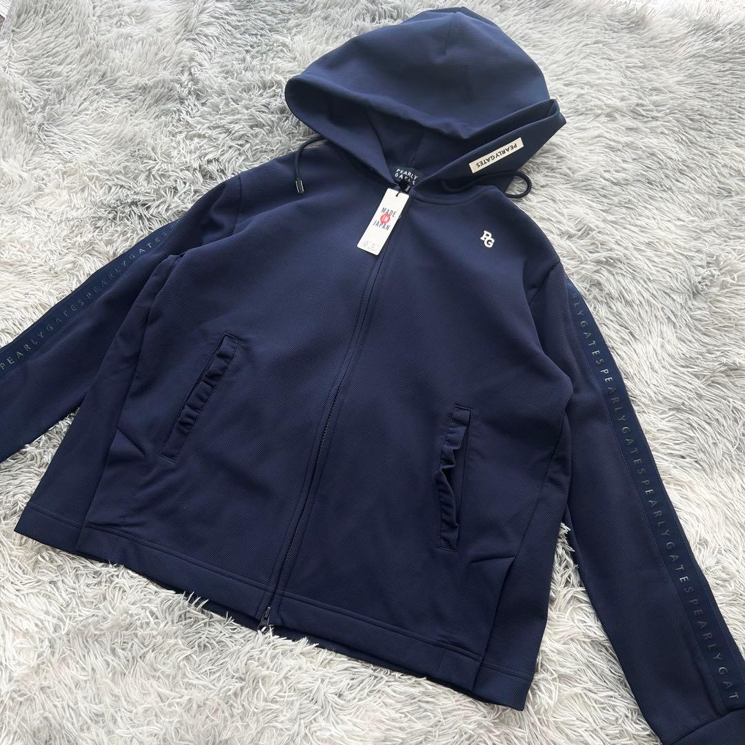 新品　パーリーゲイツ　セットアップ　パーカー　フーディ　フレアスカート　サイズ0