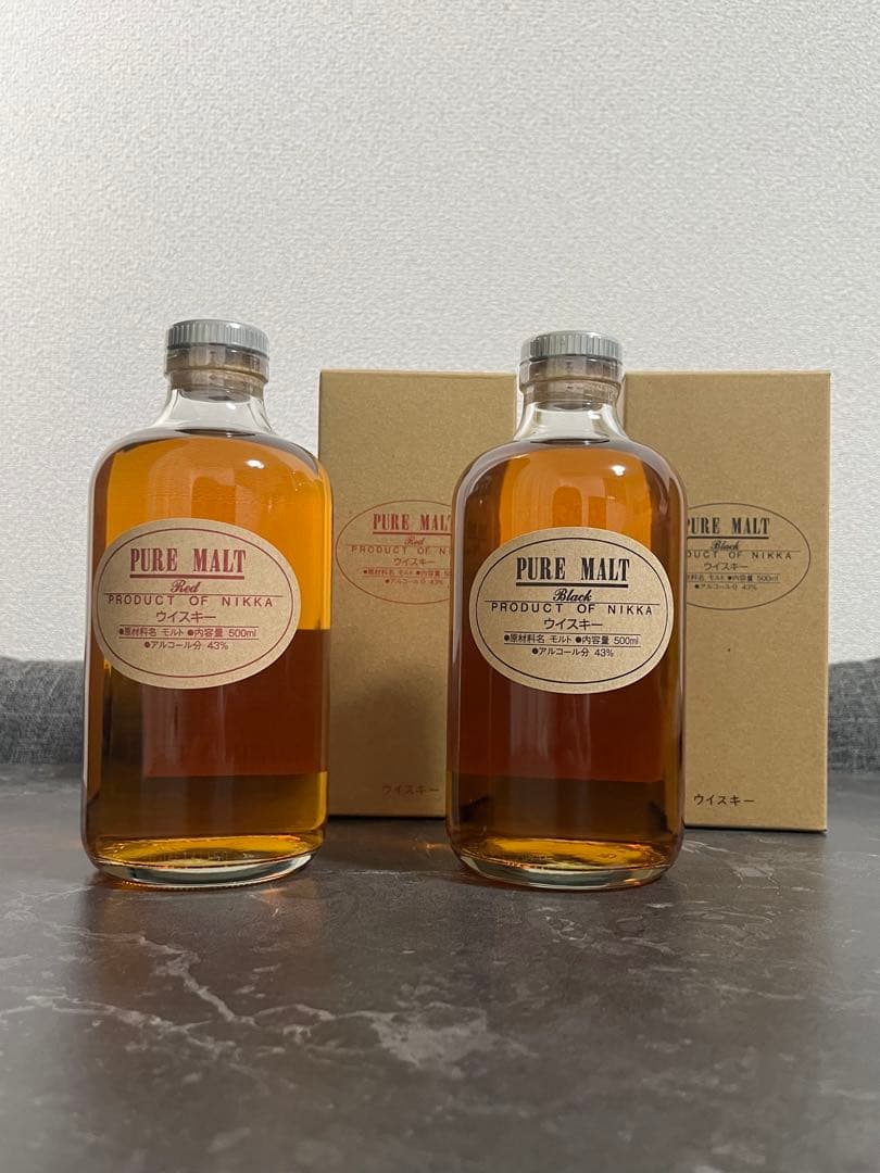 【新品·未開封】ニッカ ピュアモルト(宮城峡、余市) 2本セット