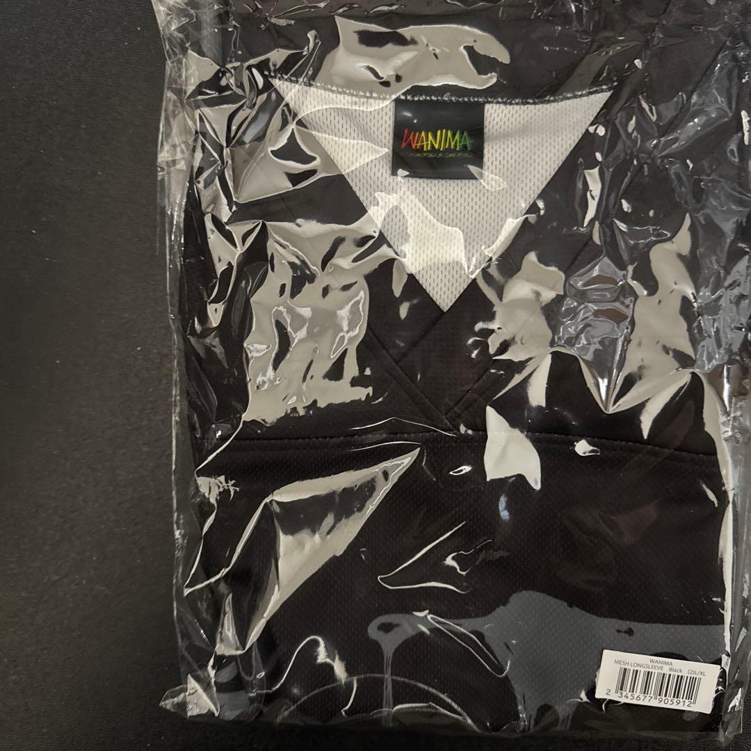 WANIMA メッシュゲームシャツ　ロングスリーブブラック L/XL