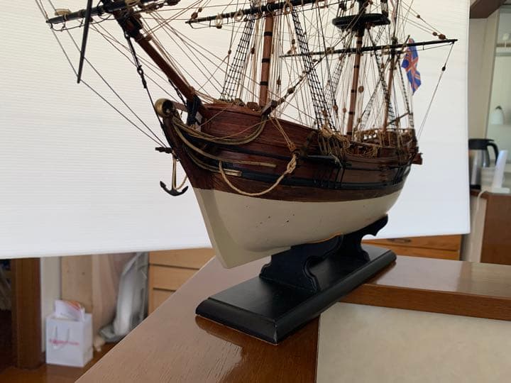 HMS BEAGLE イタリアマモリ社　木製　帆船　模型