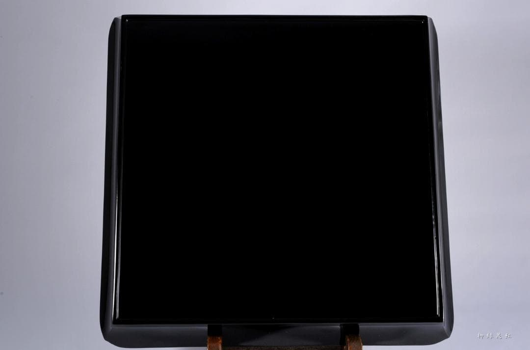 【Tatsu Kazuki】茶平一斎 海松貝蒔絵 四方盆 共箱