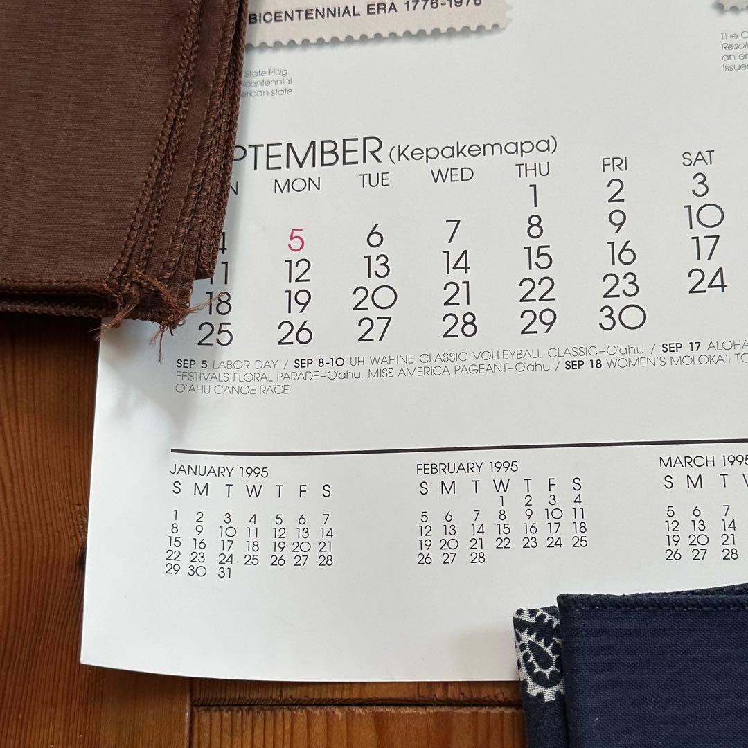 94年旧ロゴHAWAIIAN AIRハワイアン航空オリジナルカレンダーポスター2