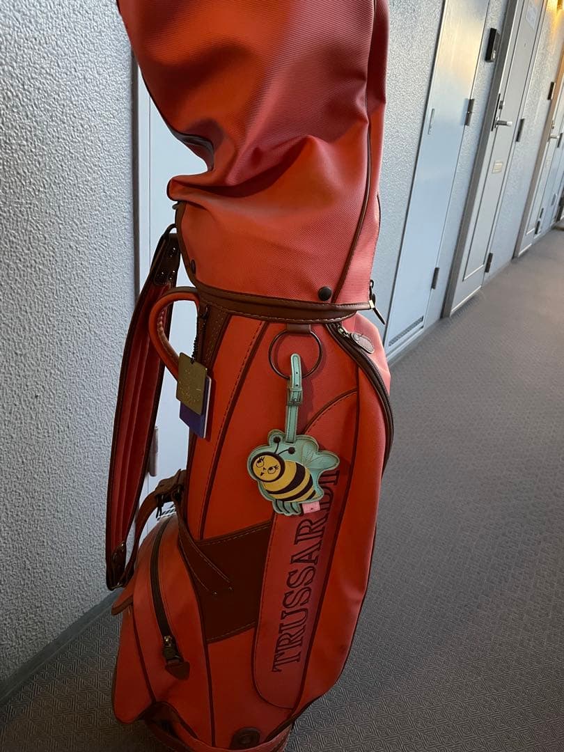 TRUSSARDI ゴルフバッグ オレンジ　ウッド　アイアン　パターセット